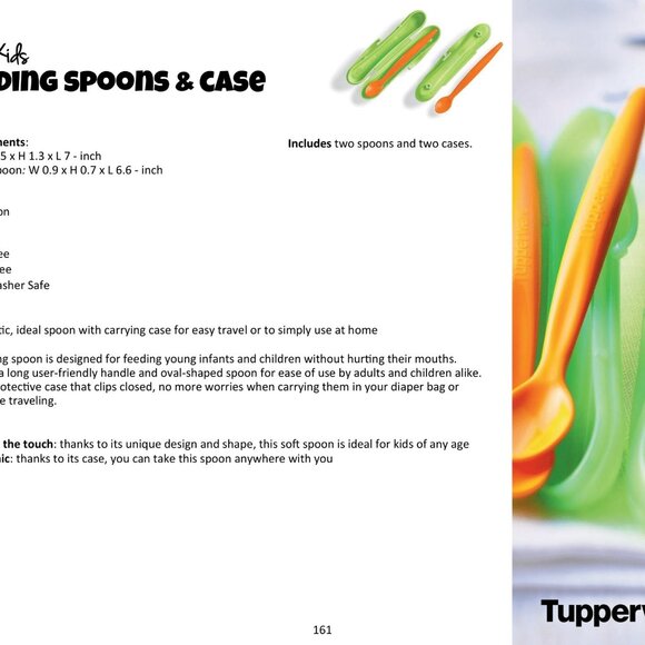 NEW Tupperware Tupperkids Feeding Spoons with Cases - set of two! - Picture 3 of 3
